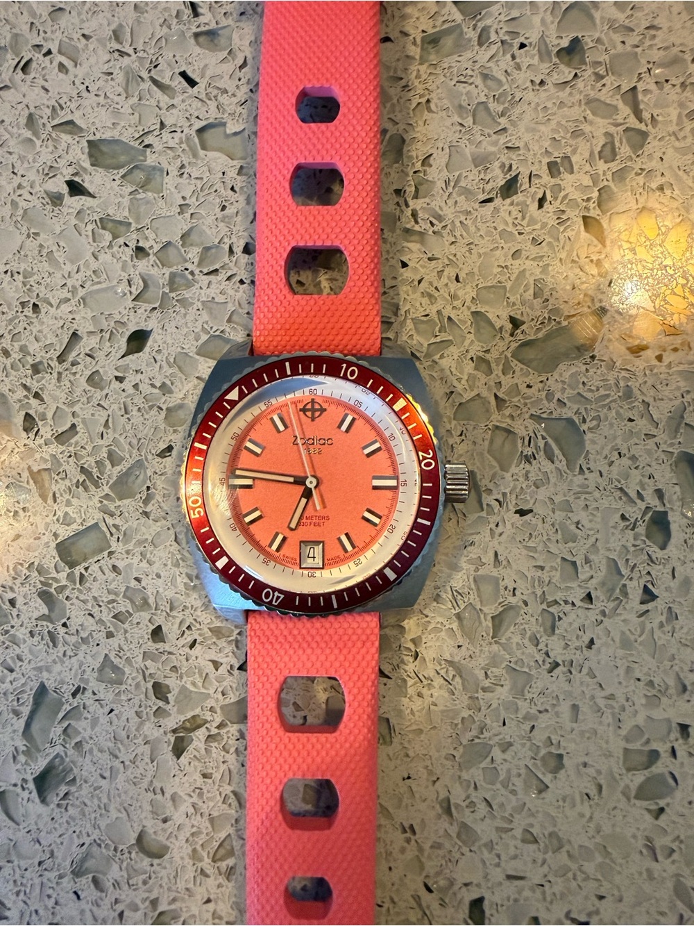 Zodiac Sea Dragon Watch in Pink